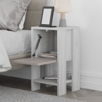 Noptieră Hanah Home Ema White/Light Mocha imaginea #2 — magazin online Desire.md