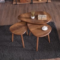Набор столиков Hanah Home Alvin Walnut фото №2 — интернет-магазин Desire.md