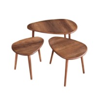 Набор столиков Hanah Home Alvin Walnut фото №4 — интернет-магазин Desire.md