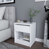 Noptieră Hanah Home Sheridan White imaginea #3 — magazin online Desire.md