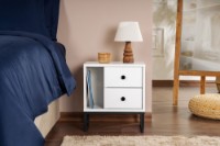 Noptieră Hanah Home Glimmer White/Black imaginea #3 — magazin online Desire.md