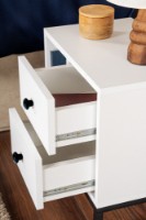 Noptieră Hanah Home Glimmer White/Black imaginea #4 — magazin online Desire.md