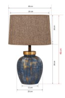 Veioză birou Opviq TM167 Blue/Brown imaginea #4 — magazin online Desire.md