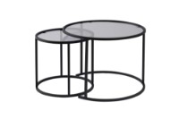 Набор журнальных столиков Hanah Home Aurum 60 42 Black/Grey фото №6 — интернет-магазин Desire.md