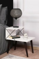 Noptieră Hanah Home Cross White
