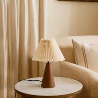 Настольная лампа Opviq 242091 Cream/Walnut