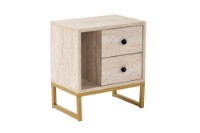Noptieră Hanah Home Glimmer Travertine/Gold imaginea #6 — magazin online Desire.md