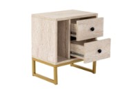 Noptieră Hanah Home Glimmer Travertine/Gold imaginea #7 — magazin online Desire.md