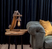 Veioză birou Opviq KN13 Brown/Gold