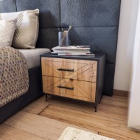 Noptieră Hanah Home Felicita Anthracite/Oak