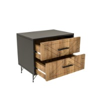 Noptieră Hanah Home Felicita Anthracite/Oak imaginea #3 — magazin online Desire.md