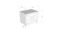 Noptieră Hanah Home Felicita Anthracite/Oak imaginea #4 — magazin online Desire.md