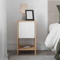 Noptieră Hanah Home Ema Sapphire Oak/White imaginea #2 — magazin online Desire.md