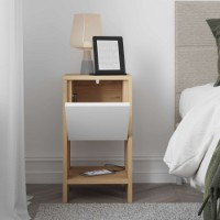 Noptieră Hanah Home Ema Sapphire Oak/White imaginea #3 — magazin online Desire.md