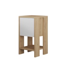 Noptieră Hanah Home Ema Sapphire Oak/White imaginea #7 — magazin online Desire.md