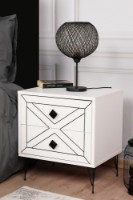 Noptieră Hanah Home Luna White imaginea #2 — magazin online Desire.md