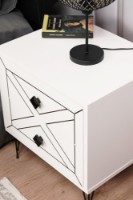 Noptieră Hanah Home Luna White imaginea #3 — magazin online Desire.md