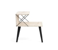 Noptieră Hanah Home Cross Black/Travertine imaginea #2 — magazin online Desire.md