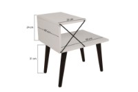 Noptieră Hanah Home Cross Black/Travertine imaginea #7 — magazin online Desire.md