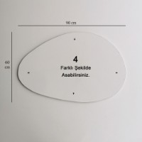 Oglindă Hanah Home Porto Ayna 90x60cm White imaginea #10 — magazin online Desire.md