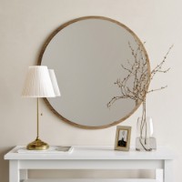 Зеркало Hanah Home Dekoratif Yuvarlak Ayna A707 Walnut фото №2 — интернет-магазин Desire.md