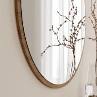 Зеркало Hanah Home Dekoratif Yuvarlak Ayna A707 Walnut фото №3 — интернет-магазин Desire.md