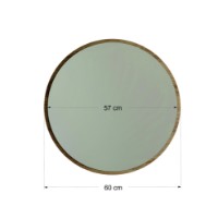 Зеркало Hanah Home Dekoratif Yuvarlak Ayna A707 Walnut фото №6 — интернет-магазин Desire.md