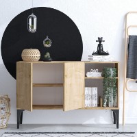 Тумба Hanah Home Oscar Dec0073 Sapphire Oak/Black фото №3 — интернет-магазин Desire.md
