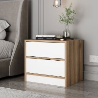 Noptieră Hanah Home Elina 8171 Walnut/White imaginea #2 — magazin online Desire.md