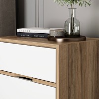 Noptieră Hanah Home Elina 8171 Walnut/White imaginea #3 — magazin online Desire.md