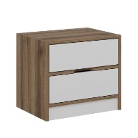 Noptieră Hanah Home Elina 8171 Walnut/White imaginea #4 — magazin online Desire.md