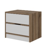 Noptieră Hanah Home Elina 8171 Walnut/White imaginea #6 — magazin online Desire.md