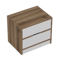 Noptieră Hanah Home Elina 8171 Walnut/White imaginea #7 — magazin online Desire.md