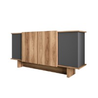 Dulăpior Hanah Home Diana Anthracite/Walnut imaginea #5 — magazin online Desire.md