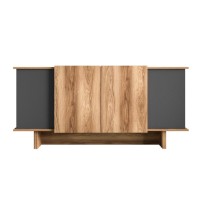 Dulăpior Hanah Home Diana Anthracite/Walnut imaginea #6 — magazin online Desire.md