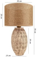 Veioză birou Opviq YL652 Brown/Cream/Oak imaginea #3 — magazin online Desire.md