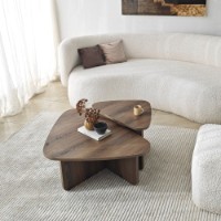Набор журнальных столиков Hanah Home Ballare Set Walnut фото №1 — интернет-магазин Desire.md