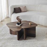 Набор журнальных столиков Hanah Home Ballare Set Walnut фото №5 — интернет-магазин Desire.md