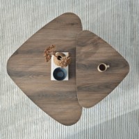 Набор журнальных столиков Hanah Home Ballare Set Walnut фото №7 — интернет-магазин Desire.md