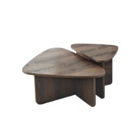 Набор журнальных столиков Hanah Home Ballare Set Walnut фото №9 — интернет-магазин Desire.md