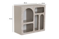 Тумба Hanah Home Lessa Travertine/Sandstone фото №8 — интернет-магазин Desire.md