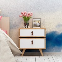 Noptieră Hanah Home Leija Oak/White
