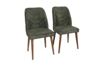 Комплект для столовой Hanah Home Dallas 558 V2 Walnut/Dark Green