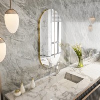 Зеркало Hanah Home Riors Transparent/Gold