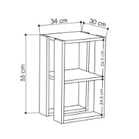 Noptieră Hanah Home Lonie Carrara Marble imaginea #11 — magazin online Desire.md