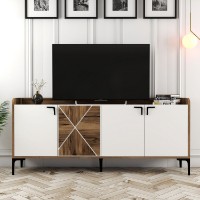 Тумба Hanah Home Venedik Walnut/White фото №5 — интернет-магазин Desire.md