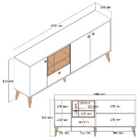 Тумба Hanah Home Napoli Cream фото №7 — интернет-магазин Desire.md