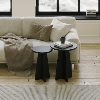 Набор журнальных столиков Hanah Home Mushroom 2 Black