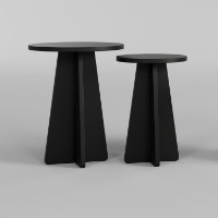 Набор журнальных столиков Hanah Home Mushroom 2 Black фото №4 — интернет-магазин Desire.md