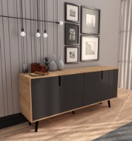 Тумба Hanah Home Latina Modern 180 Sapphire Oak/Anthracite фото №2 — интернет-магазин Desire.md